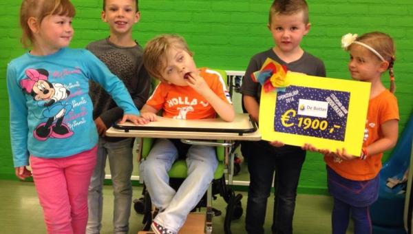 OBS de Botter haalt € 1.900,- op voor Stichting Bram tijdens sponsorloop